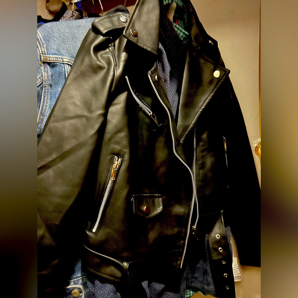Biker vinyl jacket